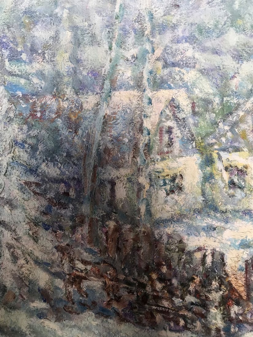 Oil painting Winter in the village Shapoval Ivan Leontyevich - 7