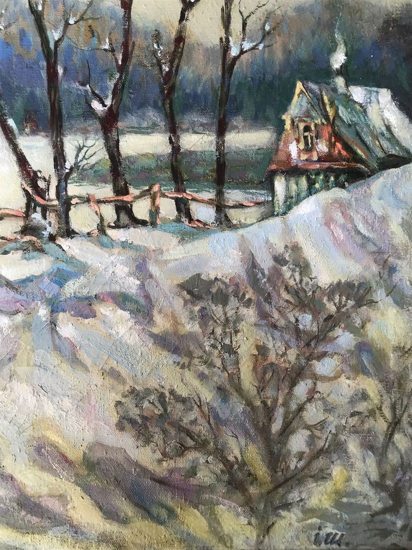 Oil painting Winter day Shapoval Ivan Leontyevich - 11