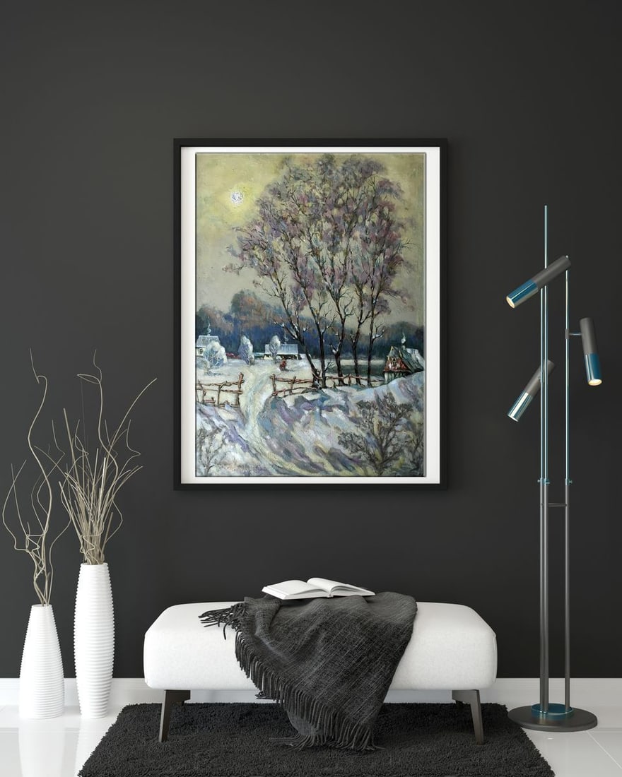 Oil painting Winter day Shapoval Ivan Leontyevich - 3