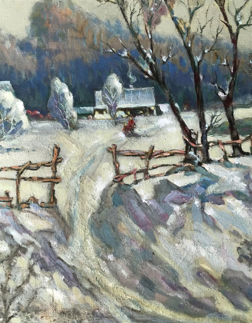 Oil painting Winter day Shapoval Ivan Leontyevich - 8