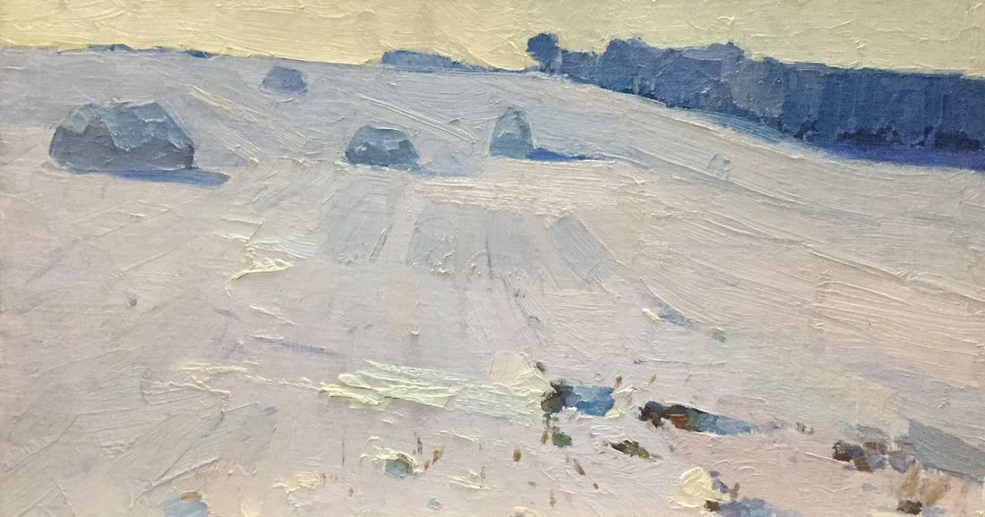 Oil painting Steppe in winter Potapenko Andrey Ilyich (1 of 12)