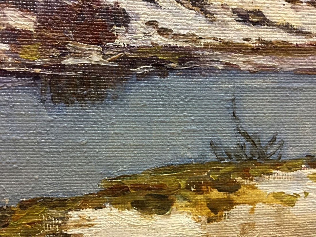 Oil painting Spring gray day Chernyshevsky Petr Akimovich - 4