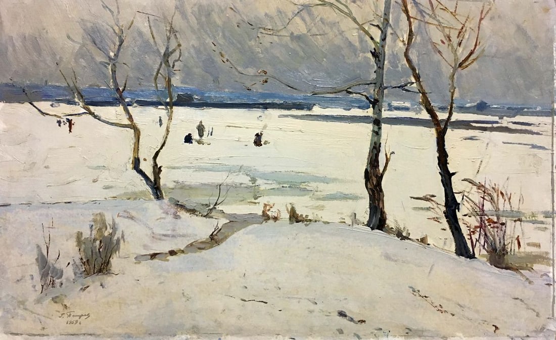 Oil painting Winter park Petrov George Petrovich: Title: Oil painting Winter park Petrov George Petrovich Description: NoVern 363 *** ABOUT THIS PAINTING *** * TITLE: "Winter park" * ARTISTS: Petrov George Petrovich * SIZE: 50x80 cm/'19.68x31.49 inch