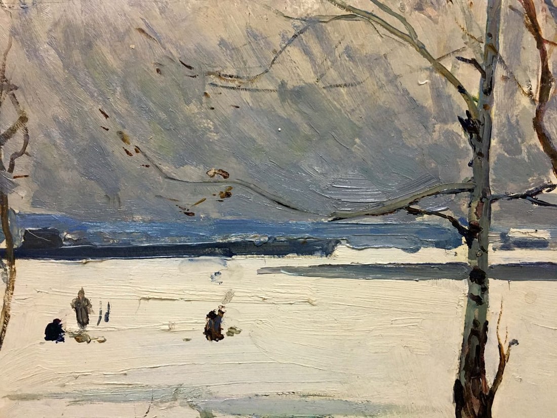 Oil painting Winter park Petrov George Petrovich - 3