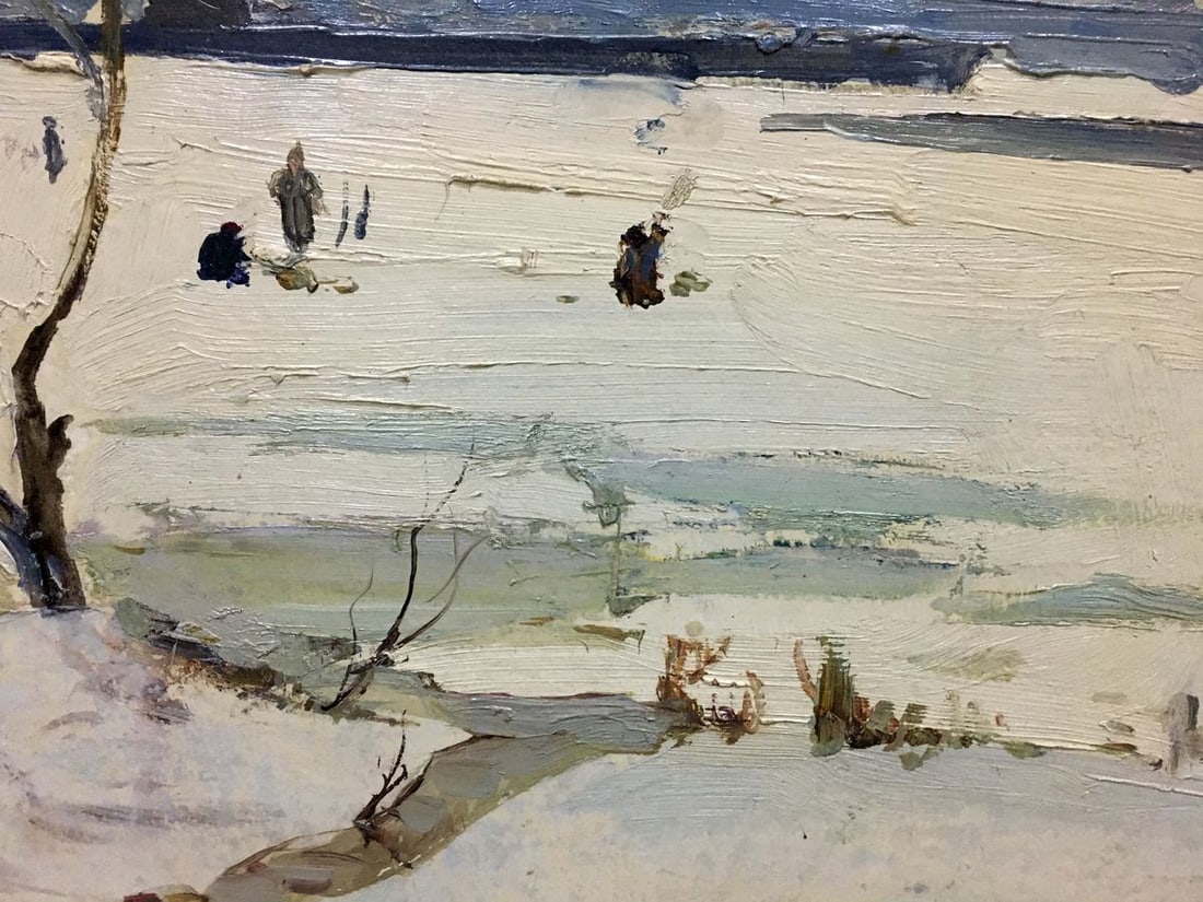 Oil painting Winter park Petrov George Petrovich - 5
