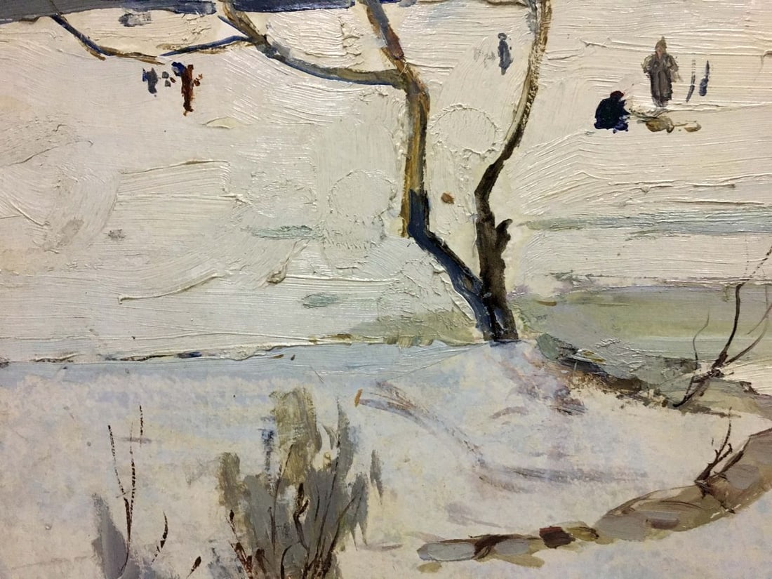 Oil painting Winter park Petrov George Petrovich - 6