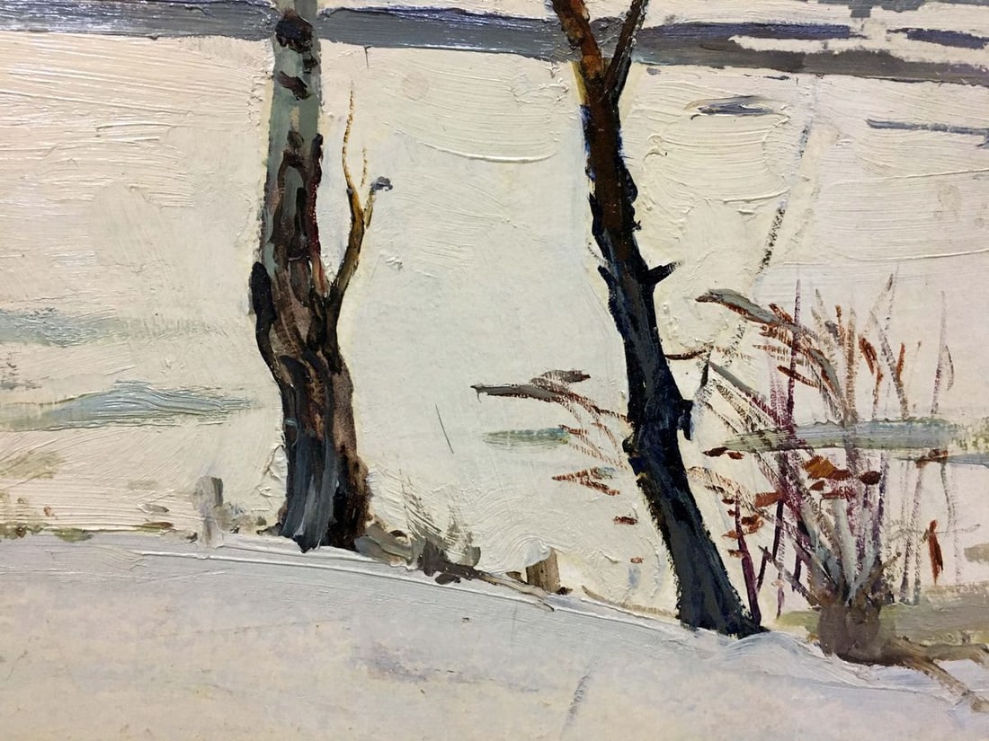 Oil painting Winter park Petrov George Petrovich - 7
