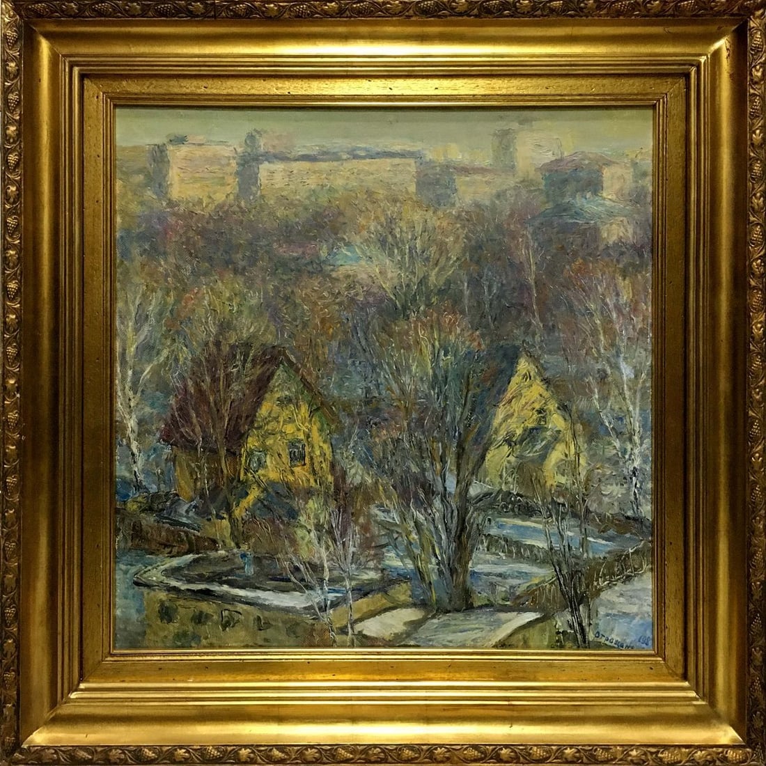 Oil paintint March Olga Sergeevna Otroshchenko: Title: Oil paintint March Olga Sergeevna Otroshchenko Description: NoVern 455 *** ABOUT THIS PAINTING *** * TITLE: "March" * ARTISTS: Olga Sergeevna Otroshchenko * SIZE: 60x60 cm/'23.62x23.62 inches' 
