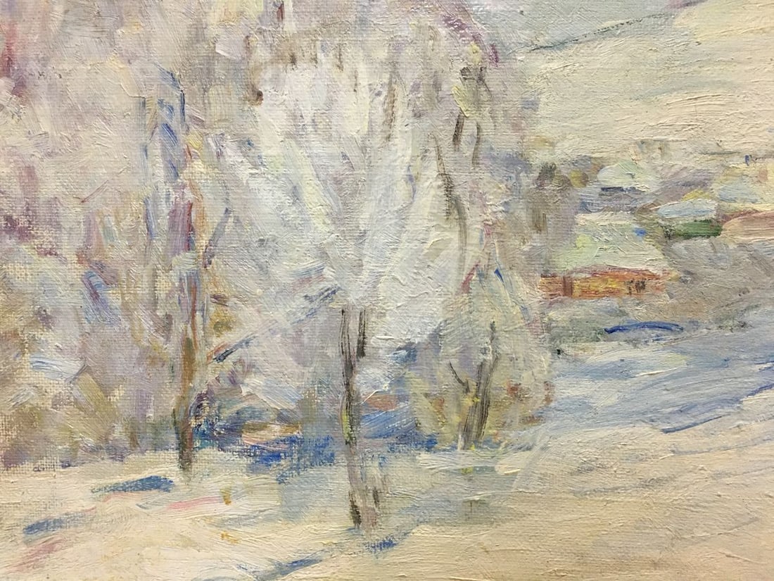 Oil painting Winter landscape Naumova Tamara Sergeevna - 2