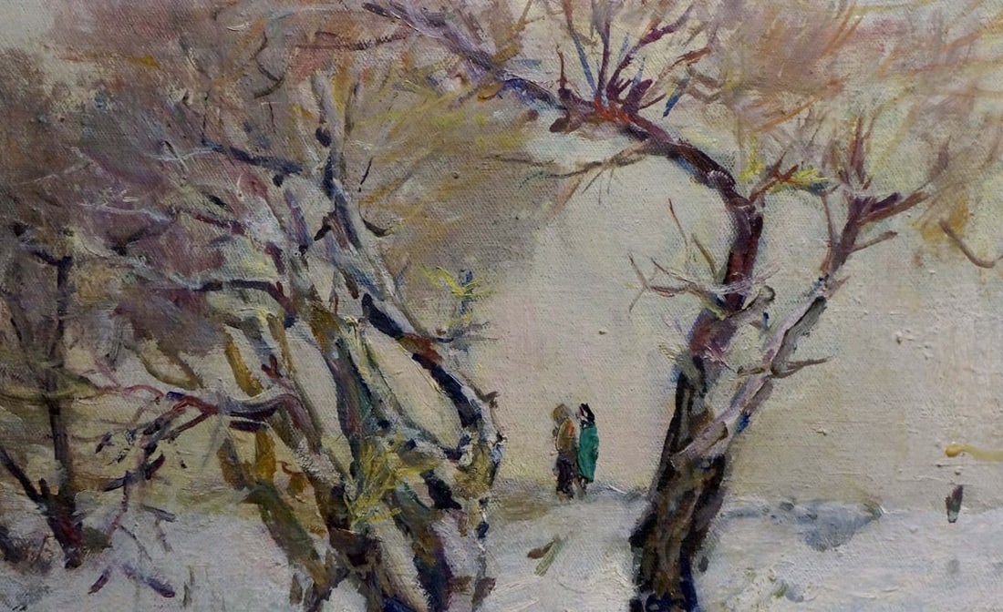 Oil painting On the lake Nikolai Petrovich Petrov - 5