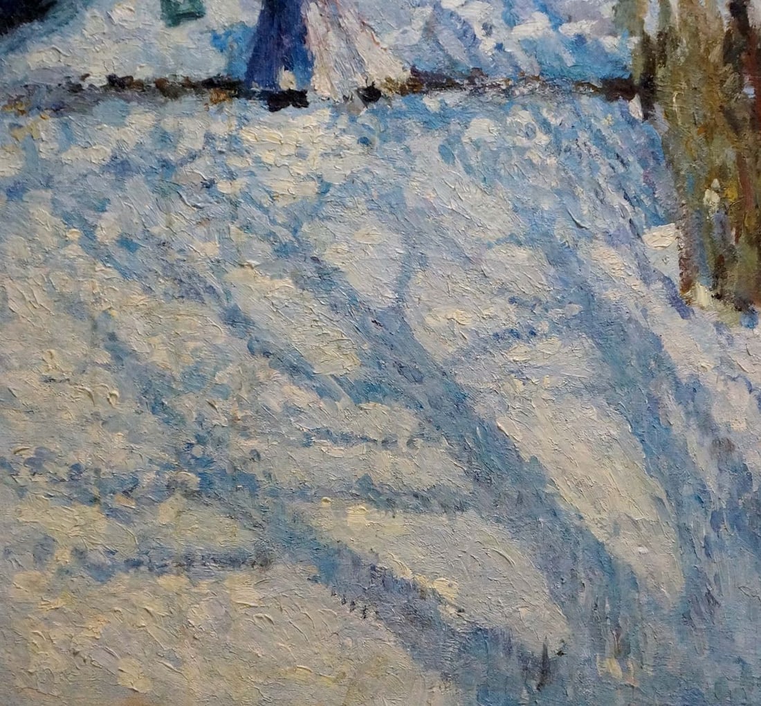 Oil painting Winter landscape - 3