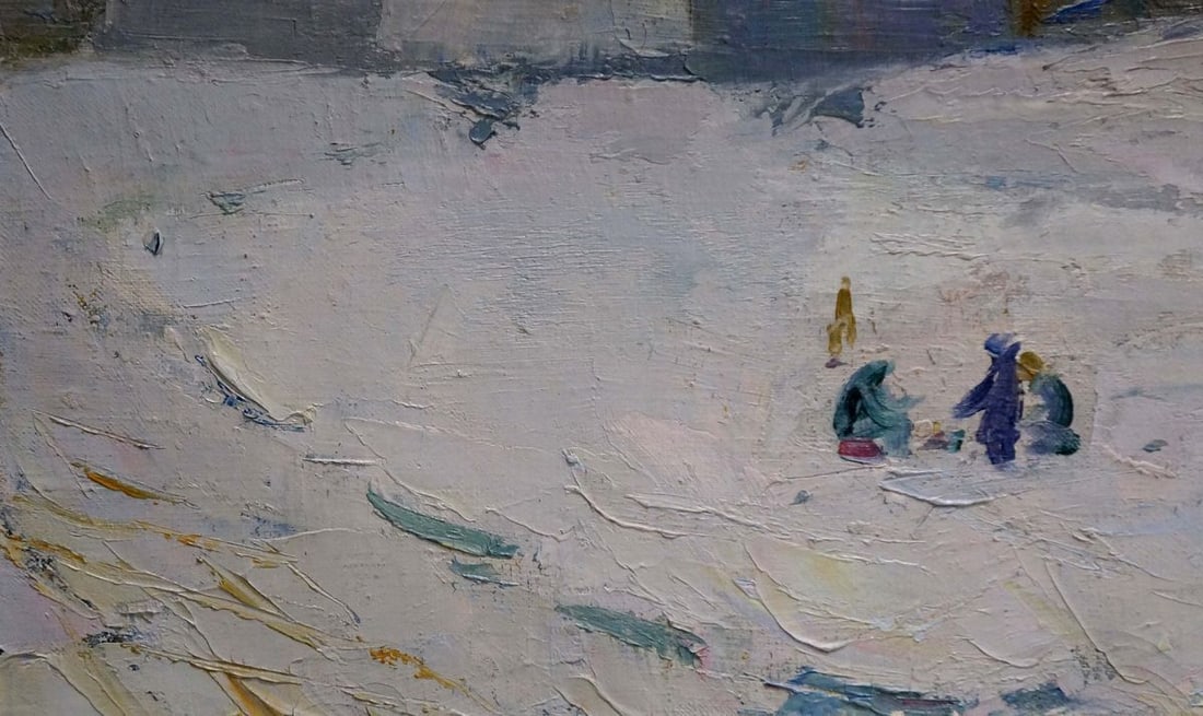 Oil painting Children walk Nikolai Petrovich Petrov - 4