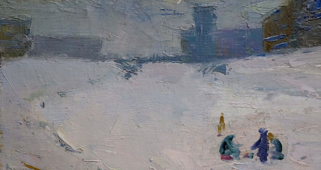 Oil painting Children walk Nikolai Petrovich Petrov - 5