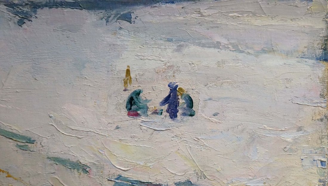 Oil painting Children walk Nikolai Petrovich Petrov - 7