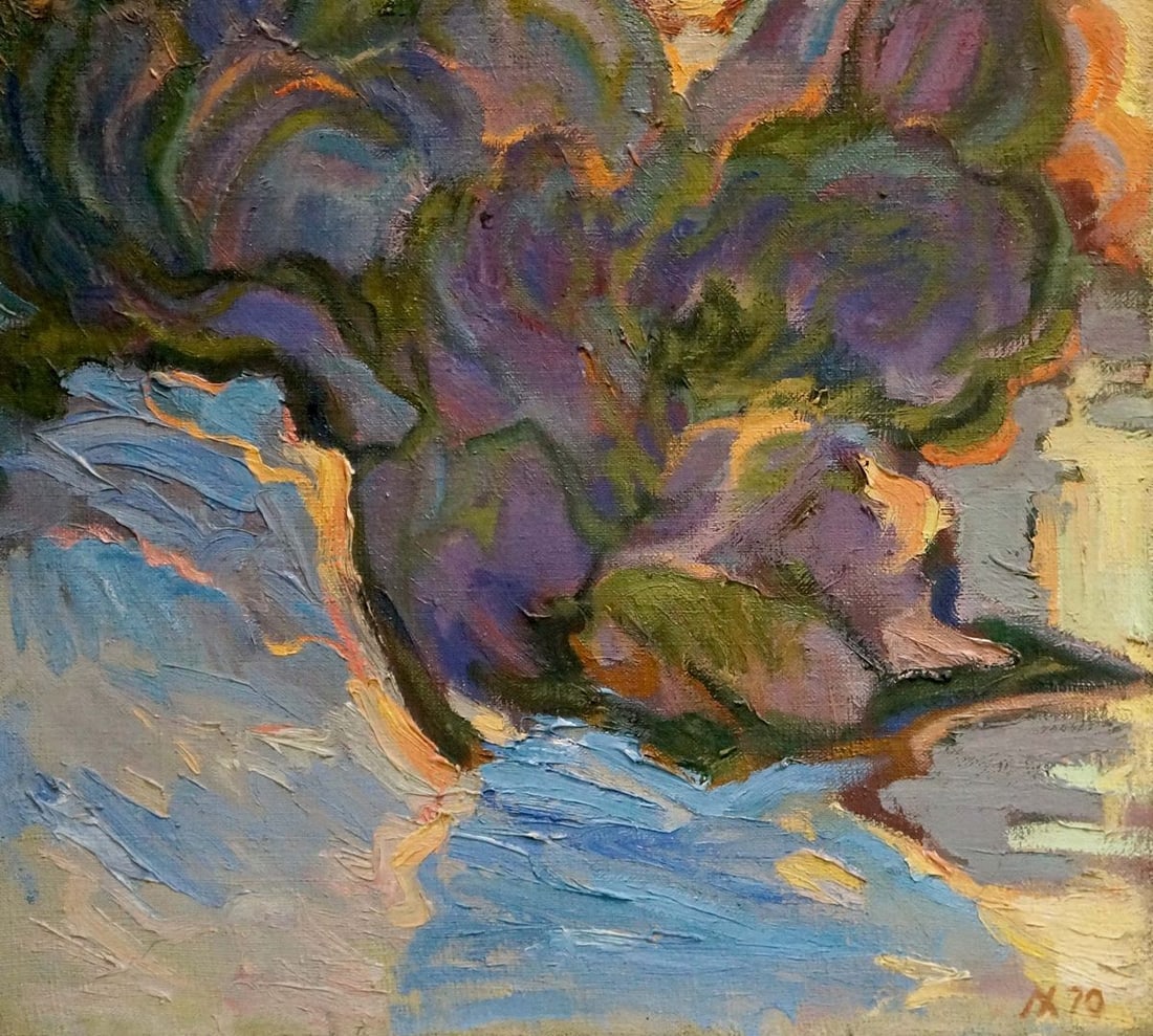Oil painting Winter evening Khvedchuk Leonid Vladimirovich - 5