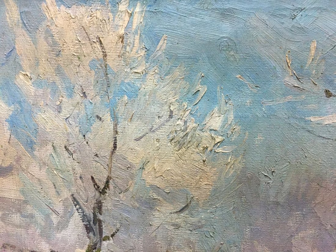 Oil painting Winter landscape Kogan-Shats Matvey Borisovich - 2