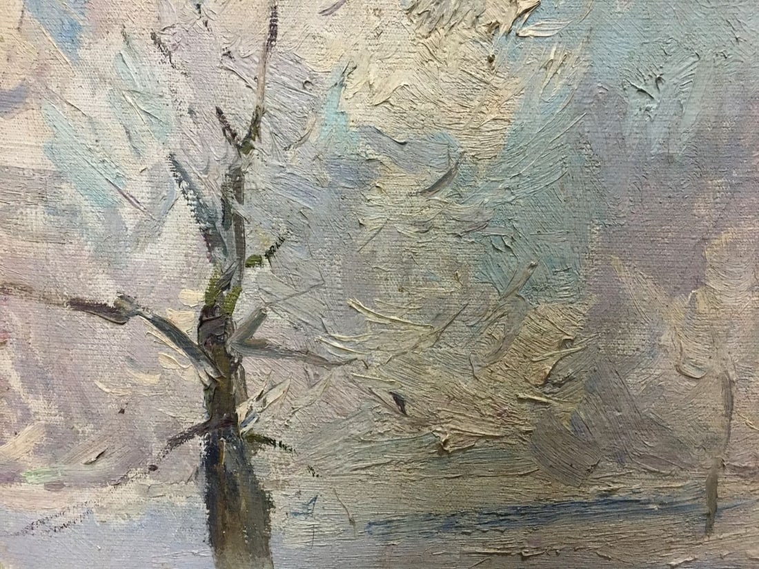 Oil painting Winter landscape Kogan-Shats Matvey Borisovich - 3