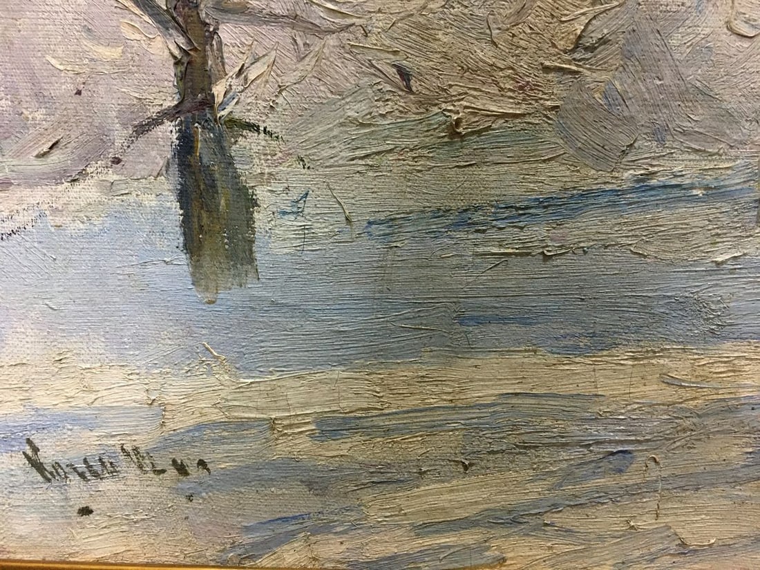 Oil painting Winter landscape Kogan-Shats Matvey Borisovich - 4