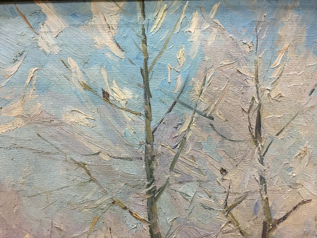 Oil painting Winter landscape Kogan-Shats Matvey Borisovich - 5