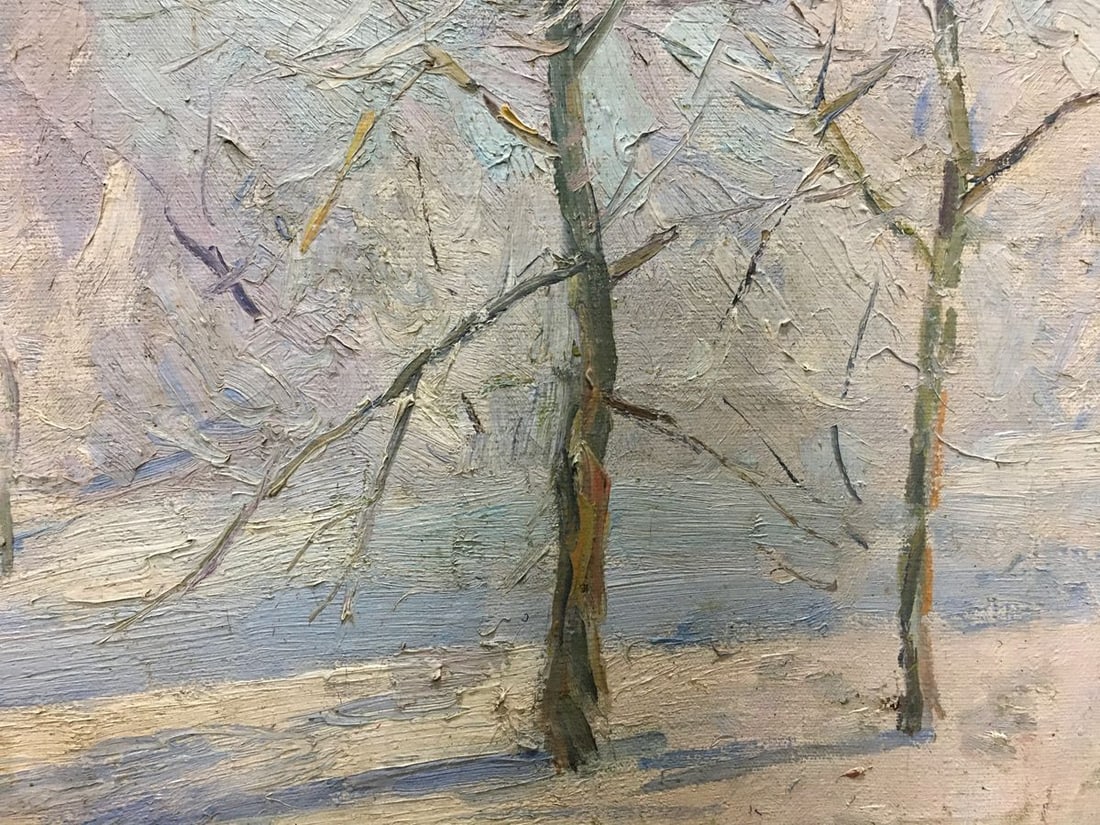 Oil painting Winter landscape Kogan-Shats Matvey Borisovich - 6