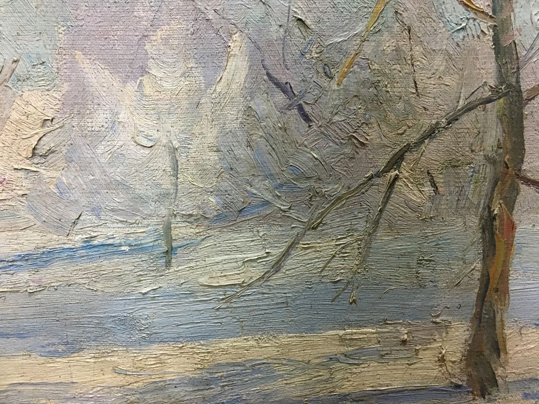 Oil painting Winter landscape Kogan-Shats Matvey Borisovich - 8