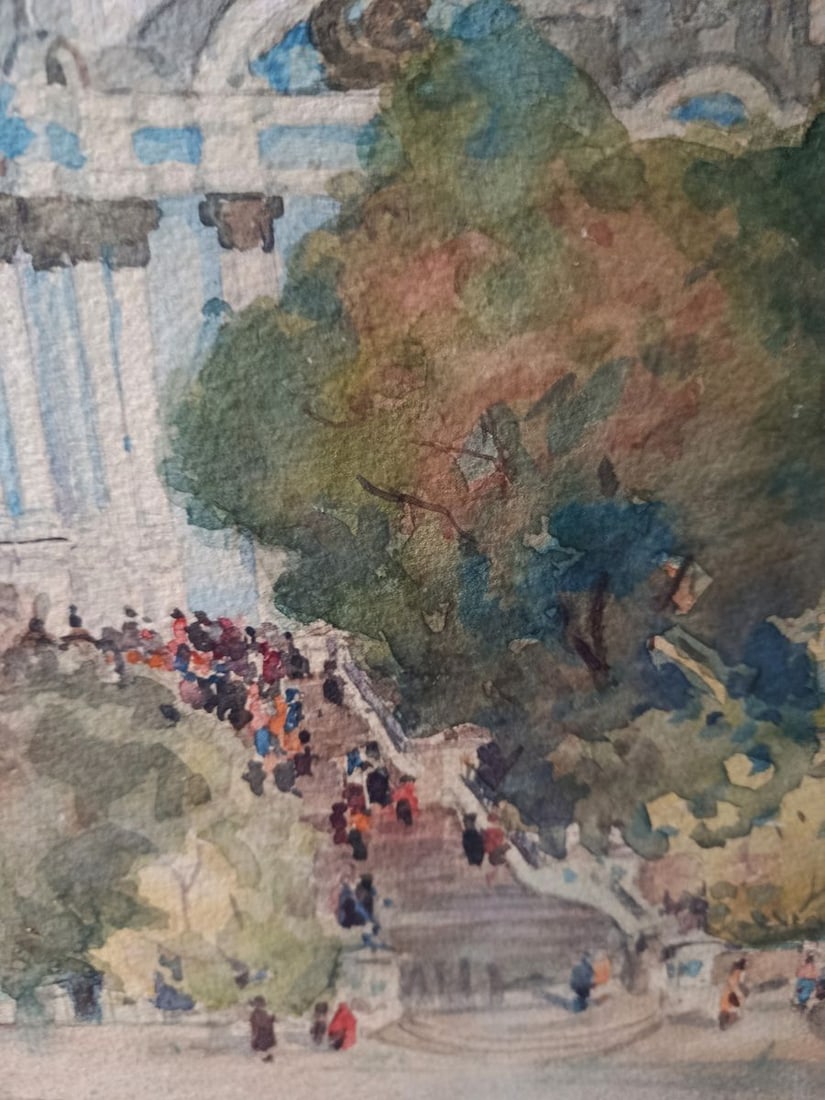 Watercolor painting Central City Church Yakov Kalatsyuk - 4