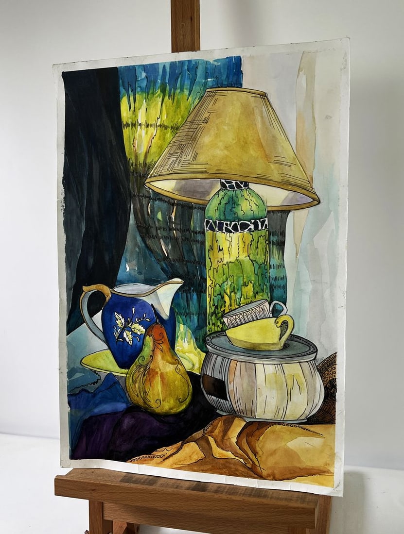 Watercolor painting Silent stories told by objects Ivanna Yanchuk - 2