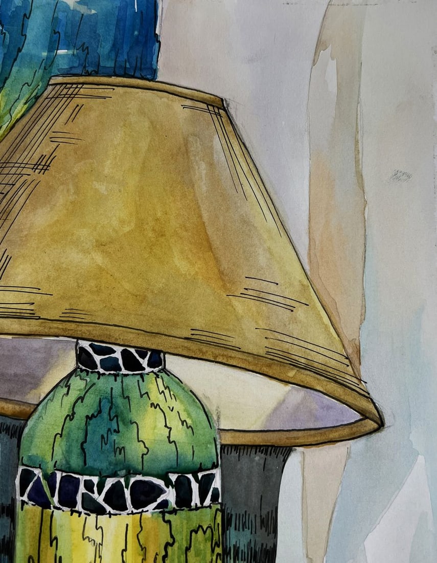 Watercolor painting Silent stories told by objects Ivanna Yanchuk - 4