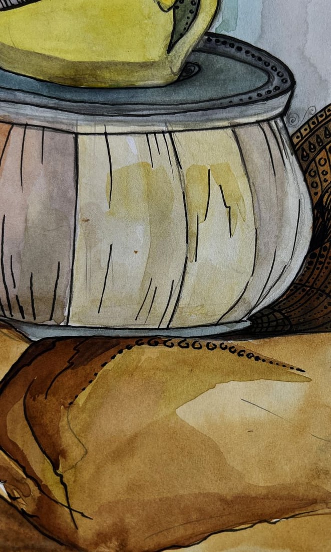 Watercolor painting Silent stories told by objects Ivanna Yanchuk - 8