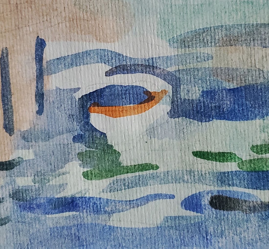 Watercolor painting Evening in Venice Daniil Litvinov - 3