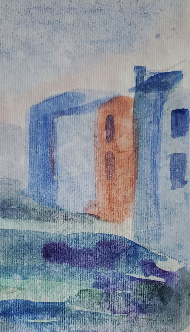 Watercolor painting Evening in Venice Daniil Litvinov - 4