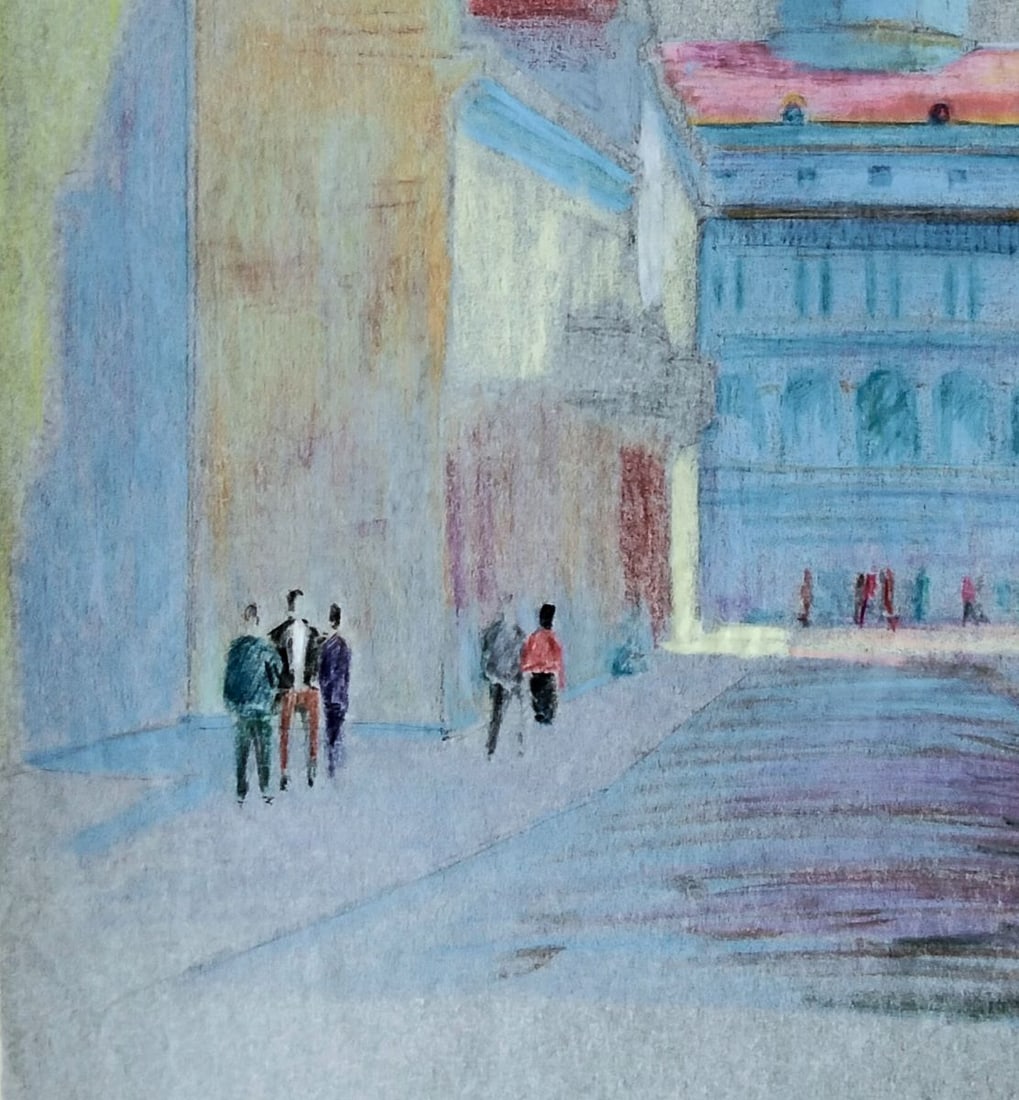 Pastel painting City from a bird's eye view Vitaly Duhnevich - 4