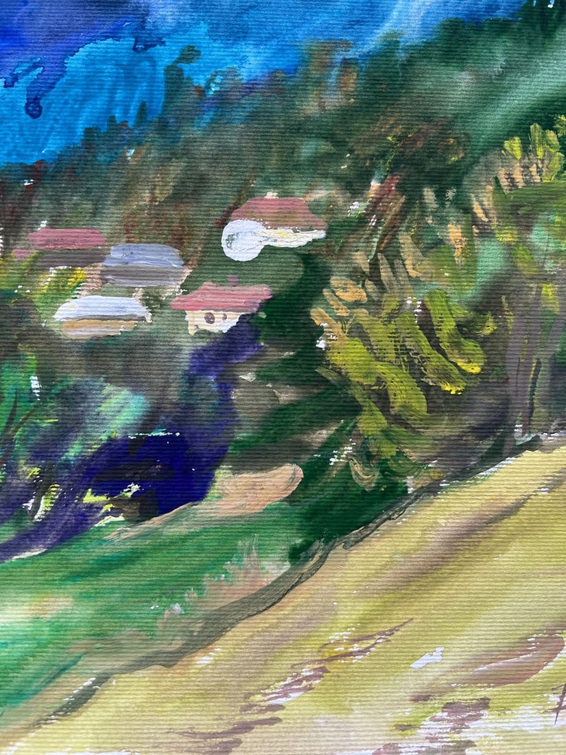 Gouache painting Bagrivets tract V. Mishurovsky - 5