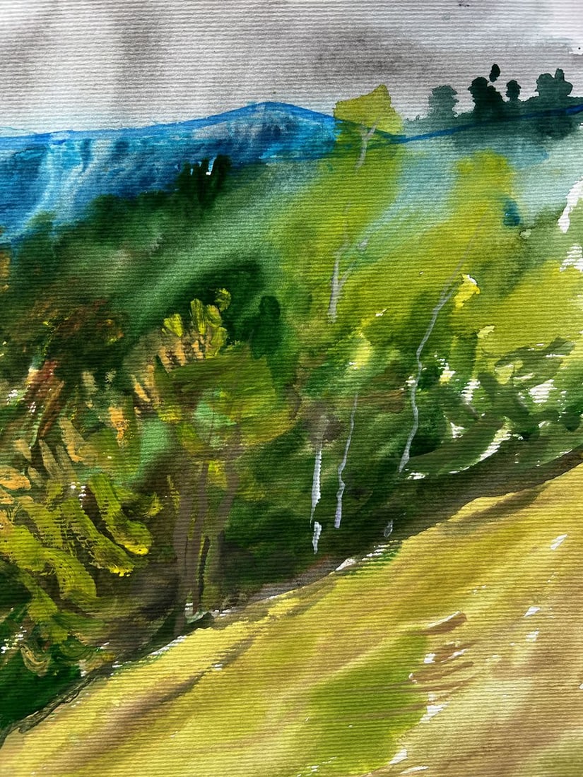 Gouache painting Bagrivets tract V. Mishurovsky - 6