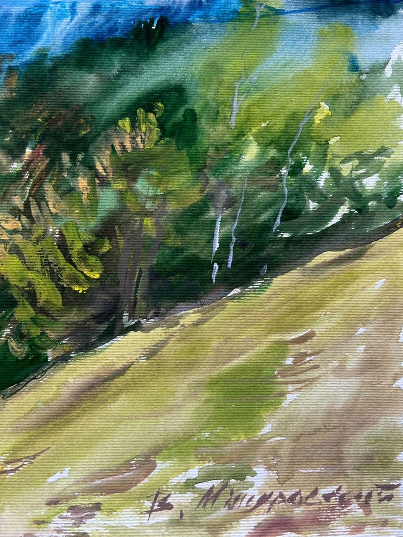 Gouache painting Bagrivets tract V. Mishurovsky - 7