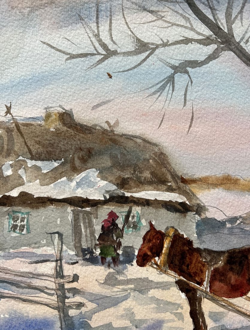 Watercolor painting Sunny morning V. Mishurovsky - 4