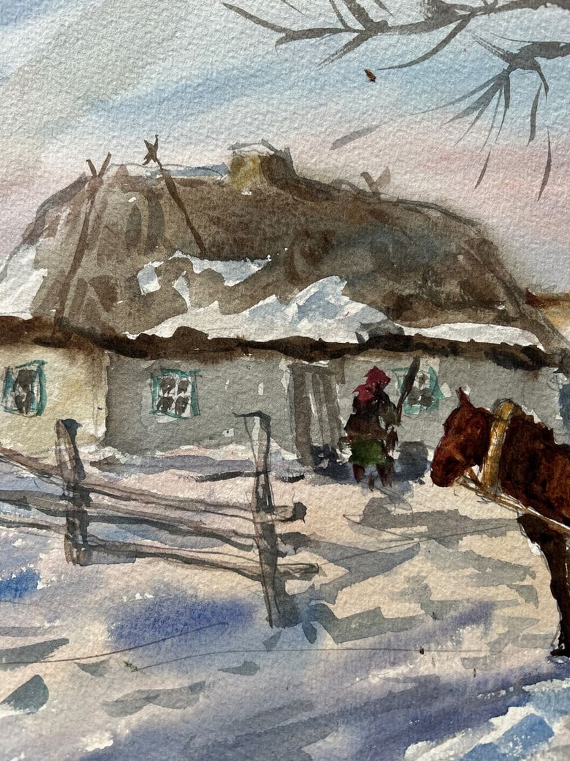 Watercolor painting Sunny morning V. Mishurovsky - 5
