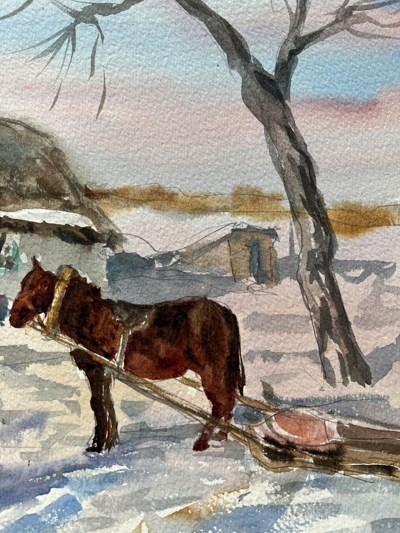 Watercolor painting Sunny morning V. Mishurovsky - 6