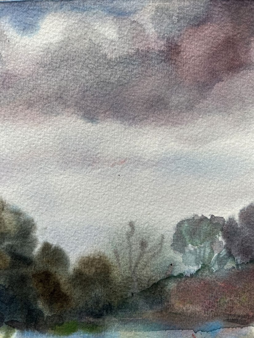 Watercolor painting Midsummer V. Mishurovsky - 5