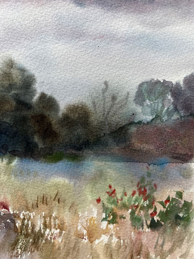 Watercolor painting Midsummer V. Mishurovsky - 6