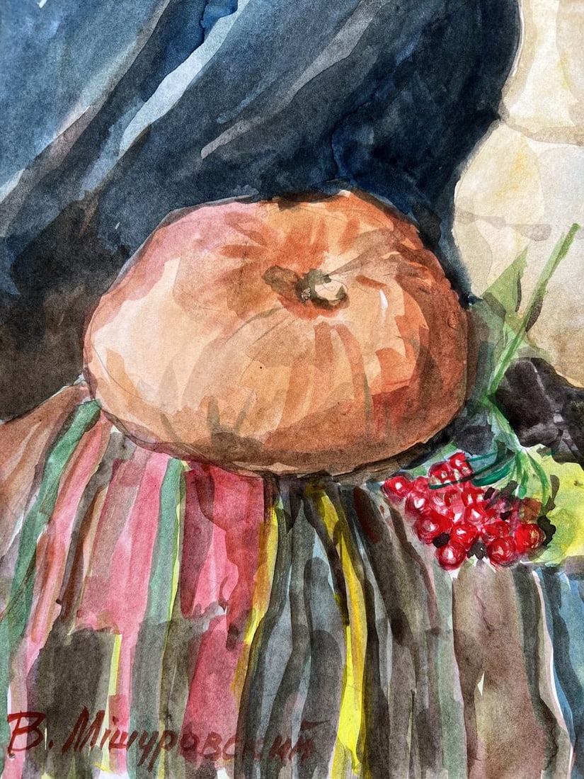 Watercolor painting Still life with dreams V. Mishurovsky - 4
