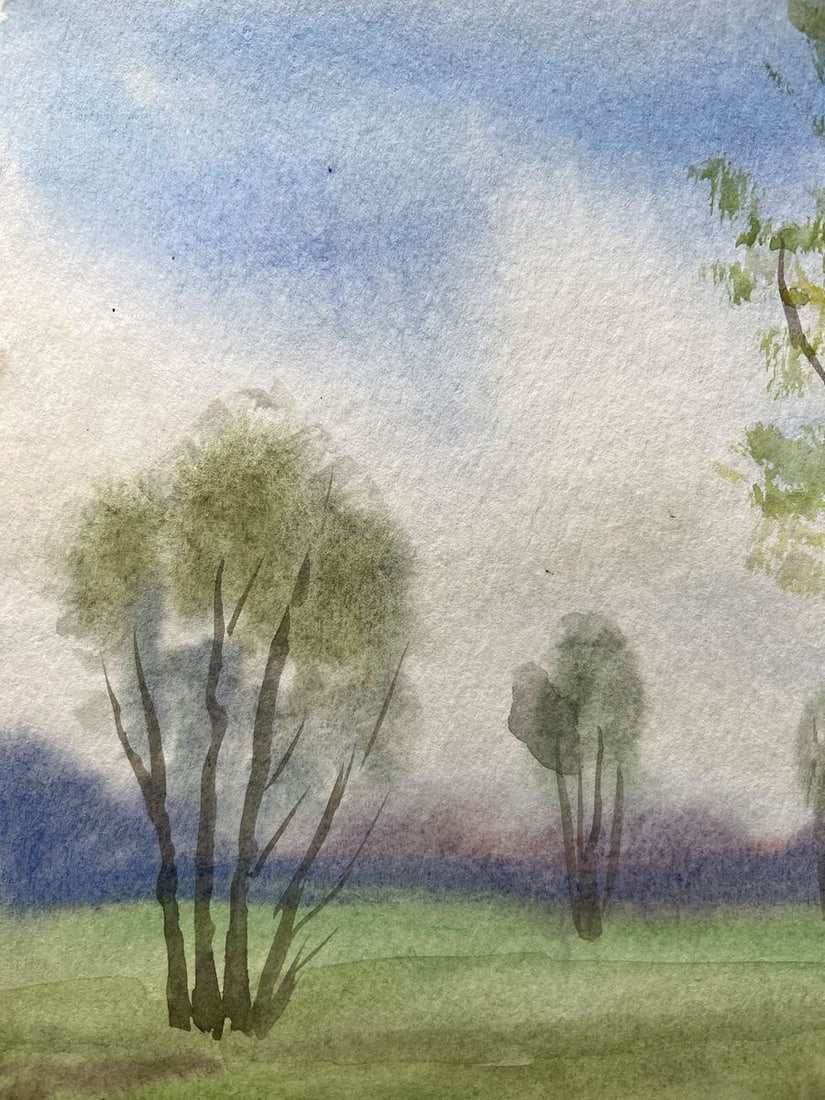 Watercolor painting Beautiful memories V. Mishurovsky - 2