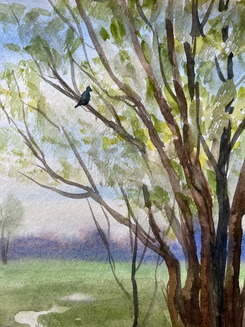 Watercolor painting Beautiful memories V. Mishurovsky - 4