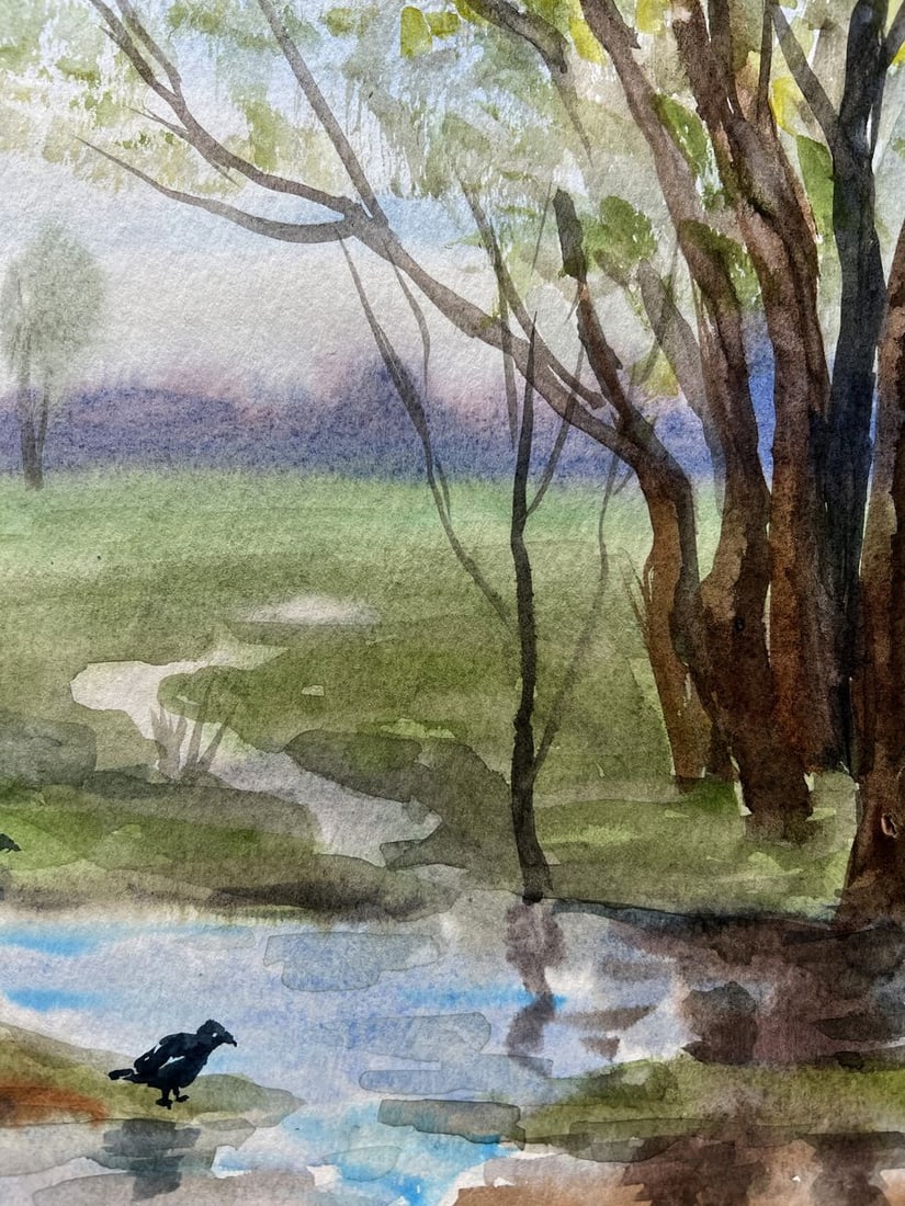 Watercolor painting Beautiful memories V. Mishurovsky - 5