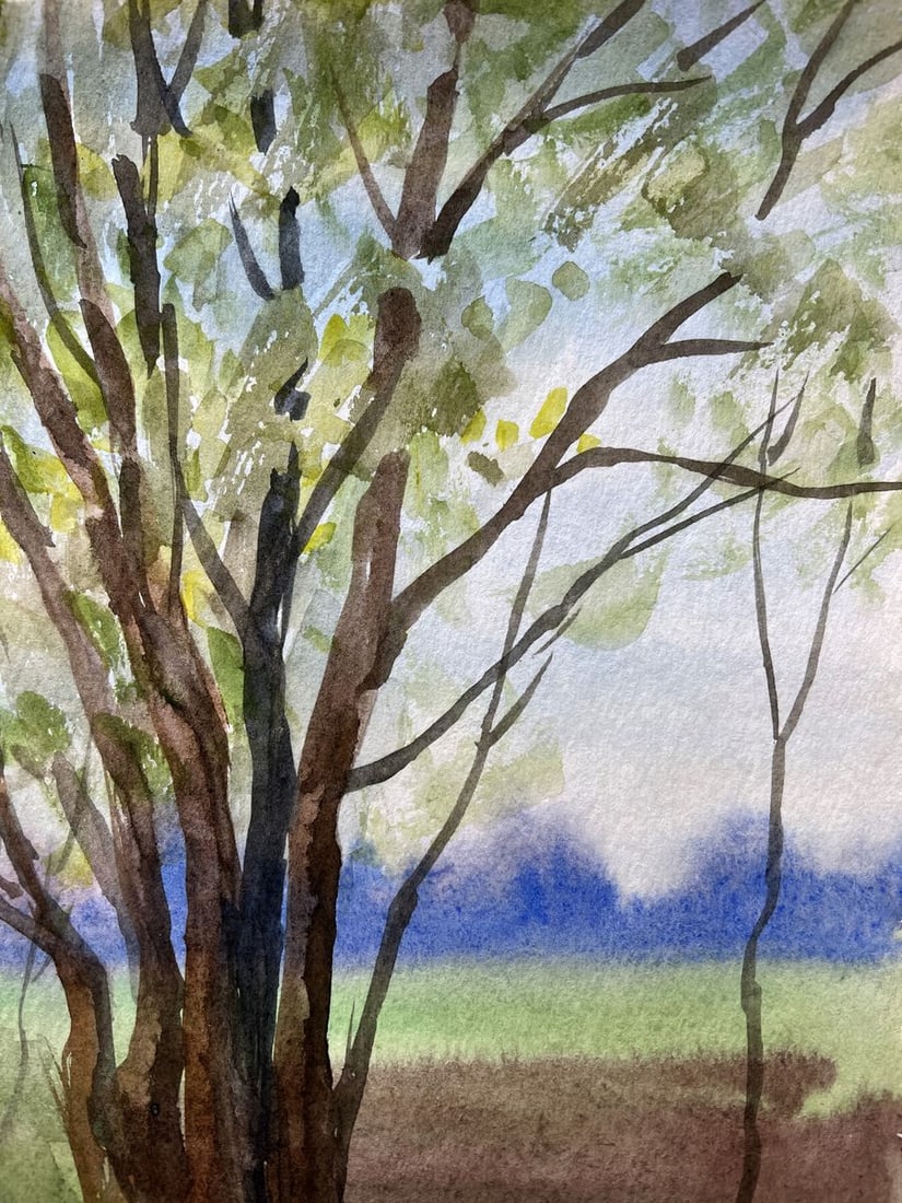 Watercolor painting Beautiful memories V. Mishurovsky - 6