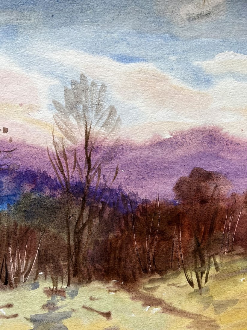 Gouache painting Autumn moment V. Mishurovsky - 4