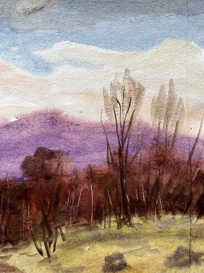 Gouache painting Autumn moment V. Mishurovsky - 6