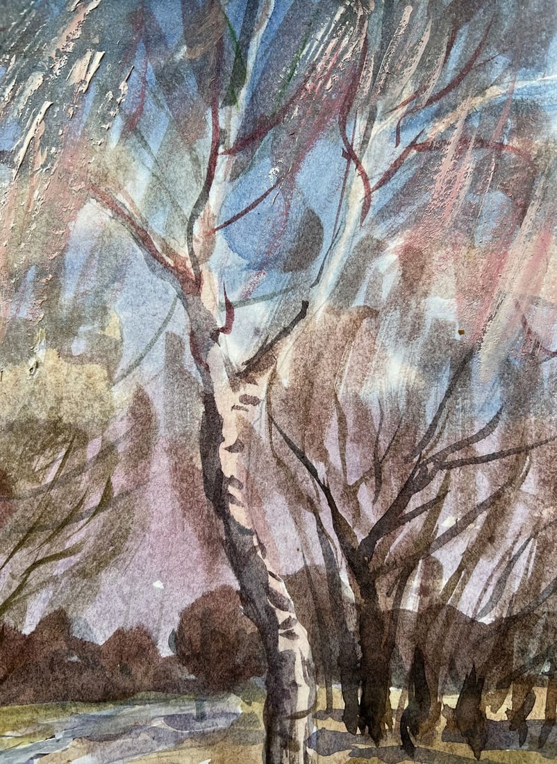 Watercolor painting Blooming spring V. Mishurovsky - 3