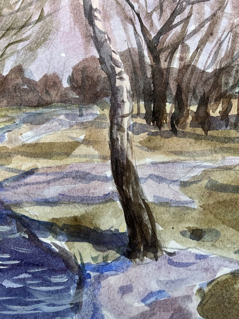 Watercolor painting Blooming spring V. Mishurovsky - 5