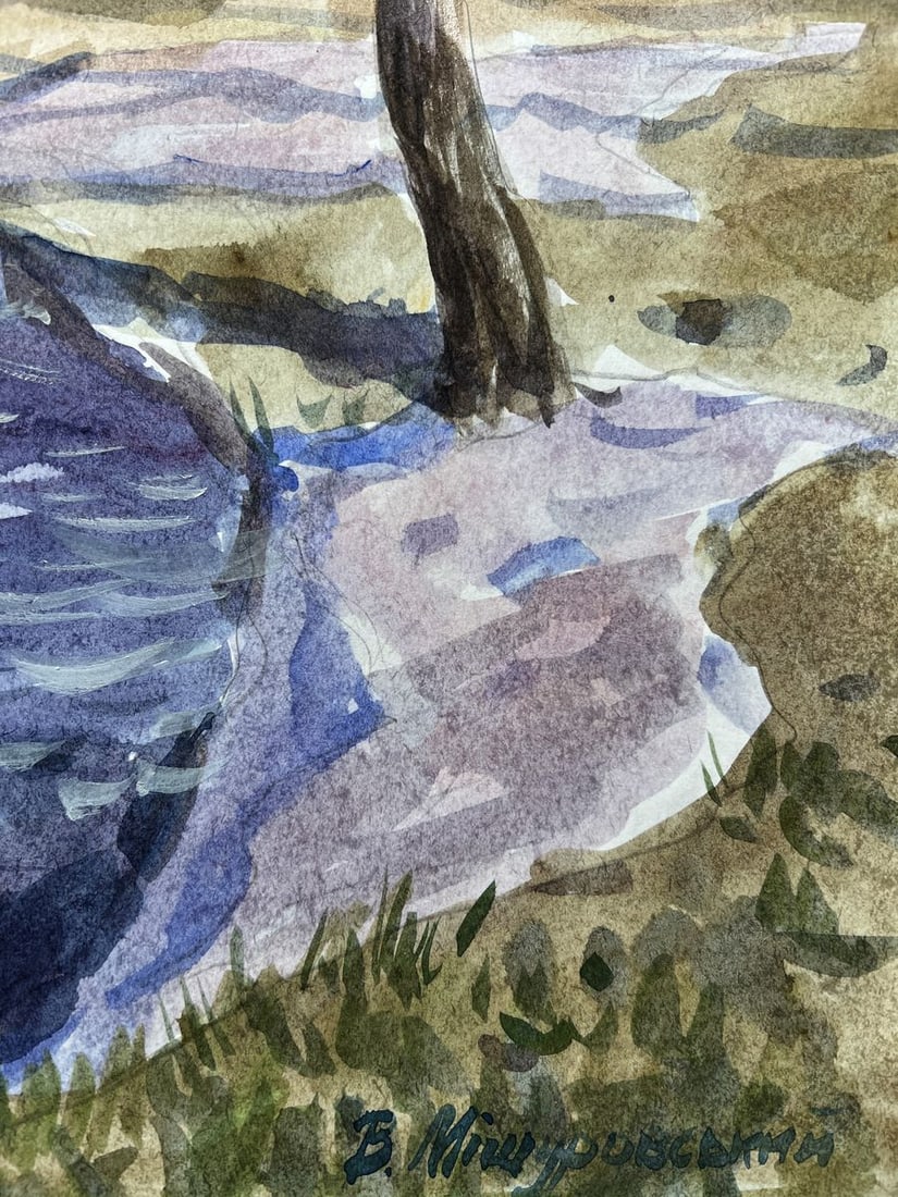 Watercolor painting Blooming spring V. Mishurovsky - 7